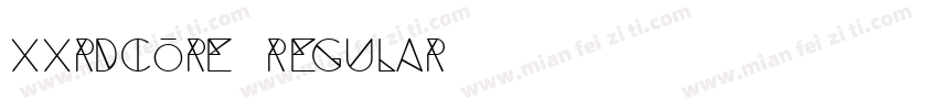 Xxrdcore Regular字体转换